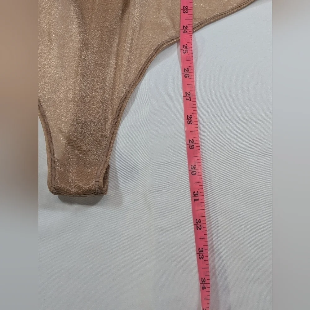 Skims Jelly Sheer Crewneck Thong Bodysuit Sleeveless Shapewear Sienna Size 4x